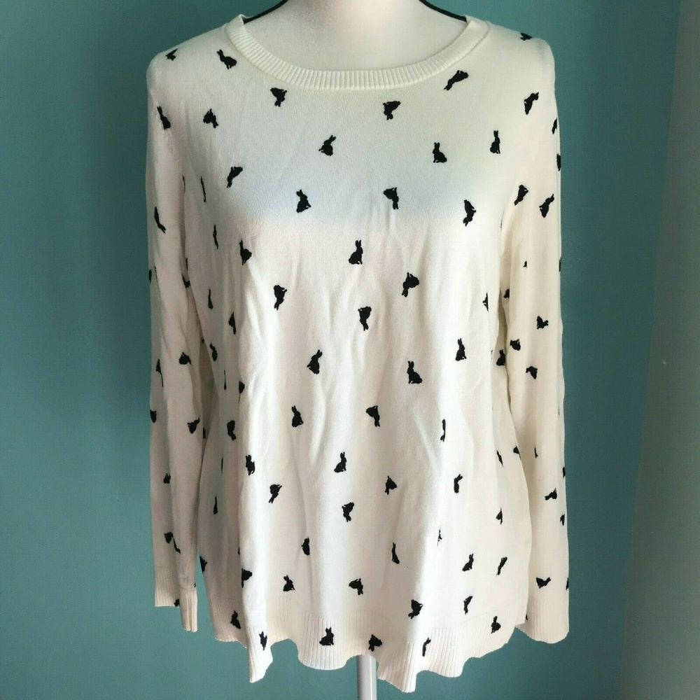 Bass est 1875 Blouse Sweater Long Sleeve 🐰Bunnies